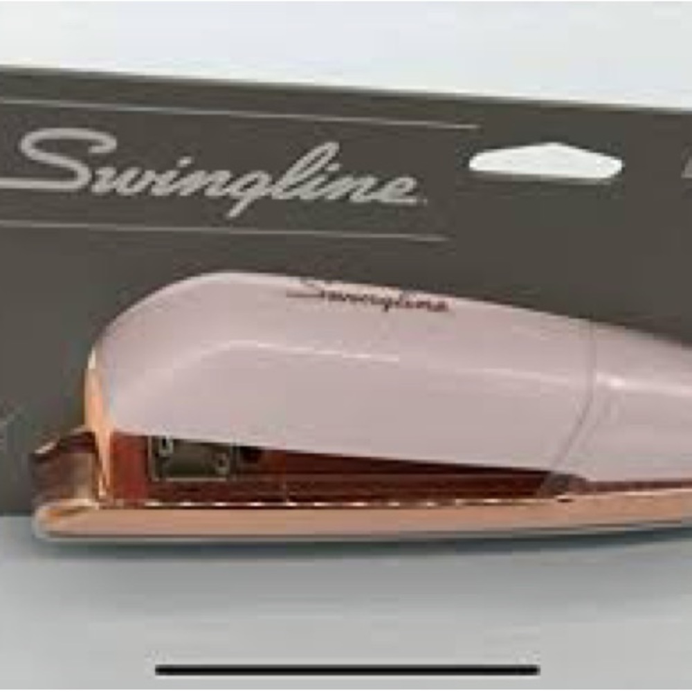 ISO Rose gold and pink swingline stapler